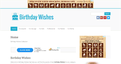 Desktop Screenshot of birthdaywishes.net